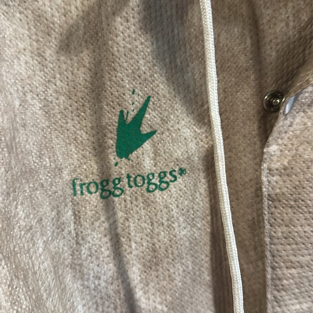 Frog Toggs Outerwear Tan Hooded Jacket with Embroidered Logo - Picture 2 of 4